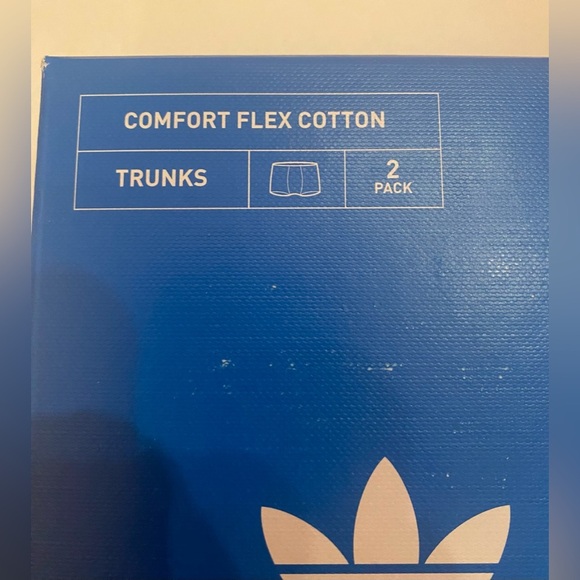 Adidas 2-Pack Comfort Flex Cotton Trunks Boxer Briefs Size XL 40-42 - Picture 3 of 7